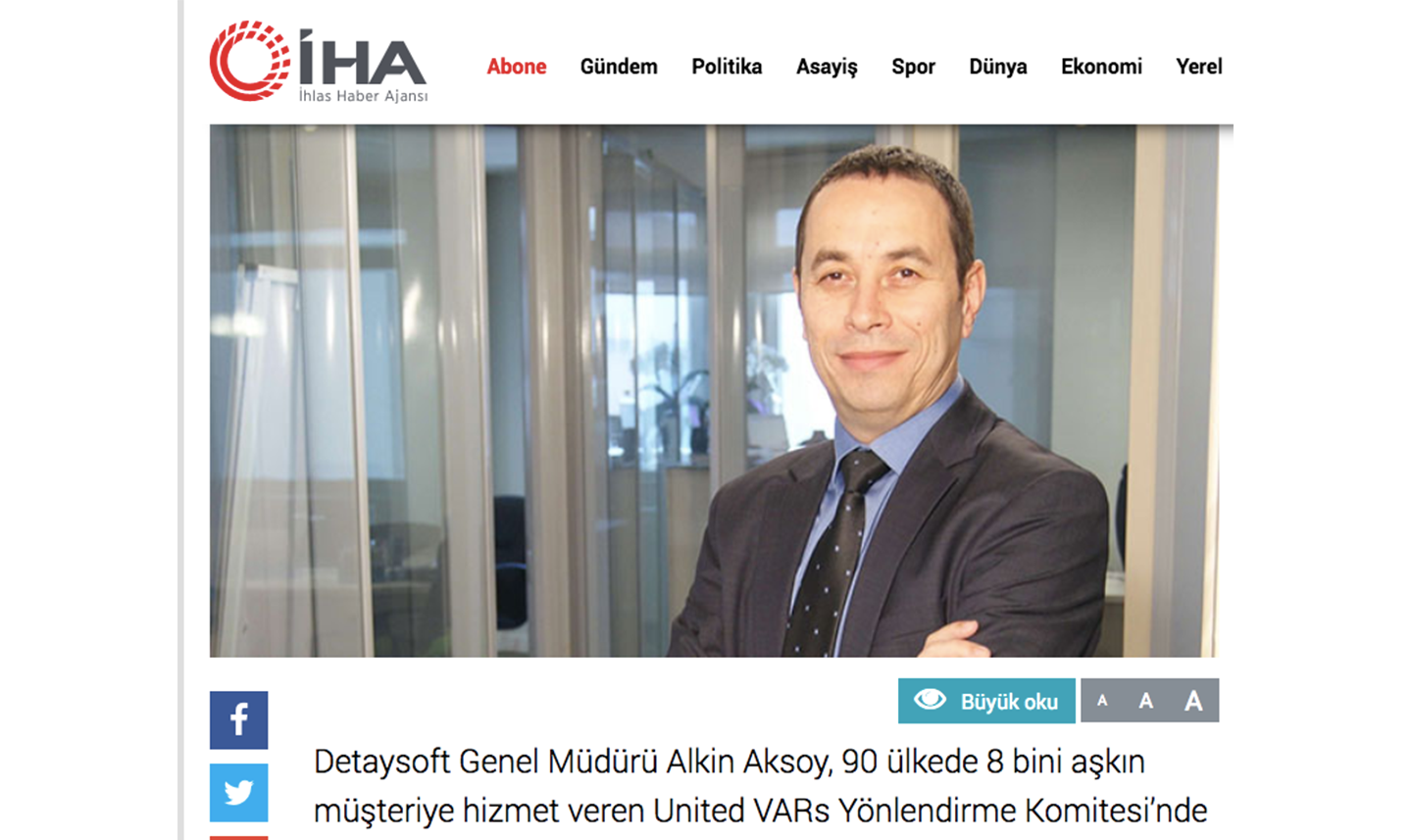 Detaysoft Genel Müdürü Alkin Aksoy, United VARs’ın Yönlendirme Komitesi’nde